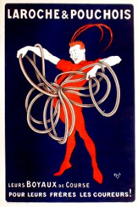 MICH (Michel Liebeaux 1881-1923).  Laroche & Pouchois, "Leurs Boyaux de Course pour leurs Frères les Coureurs!"