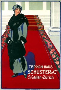 BOVARD, Fortune (1875-1947).  Teppich-Haus Schuster & Co., St Gallen-Zürich, 1916.