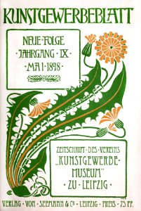 CHRISTIANSEN, Hans (1866-1945). 🇩🇪 Kunstgewerberblatt, May 1898.. Free illustration for personal and commercial use.