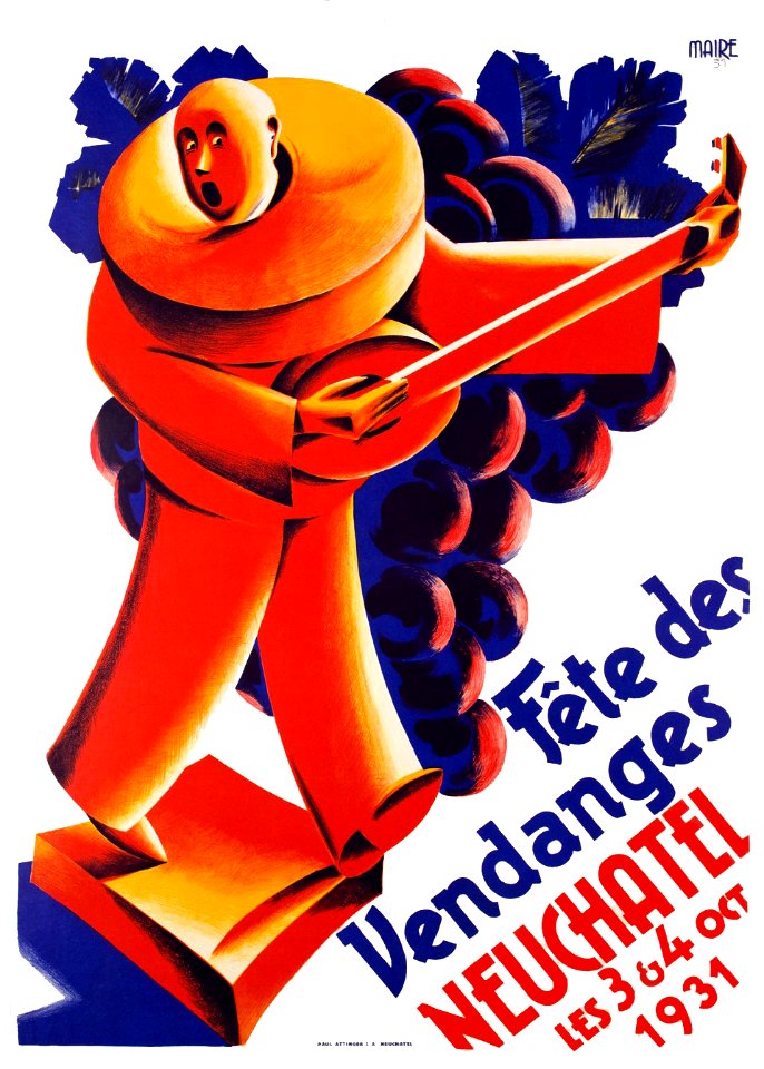 MAIRE.  Fête des Vendanges, Neuchâtel, Oct. 1931.