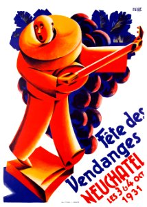 MAIRE.  Fête des Vendanges, Neuchâtel, Oct. 1931.