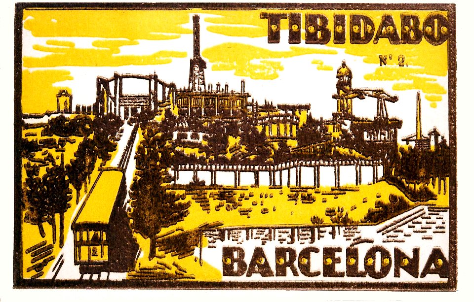 BESNARD, Lucien (1876-1942).  Tibidabo, Nº 2, Barcelona.