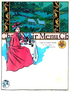 AURIOL, George.  Menu du Chat Noir.