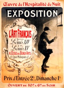 CHÉRET, Jules (1836-1932). 🇫🇷  Exposition de l'Art Français sous Louis XIV et Louis XV, 1888.