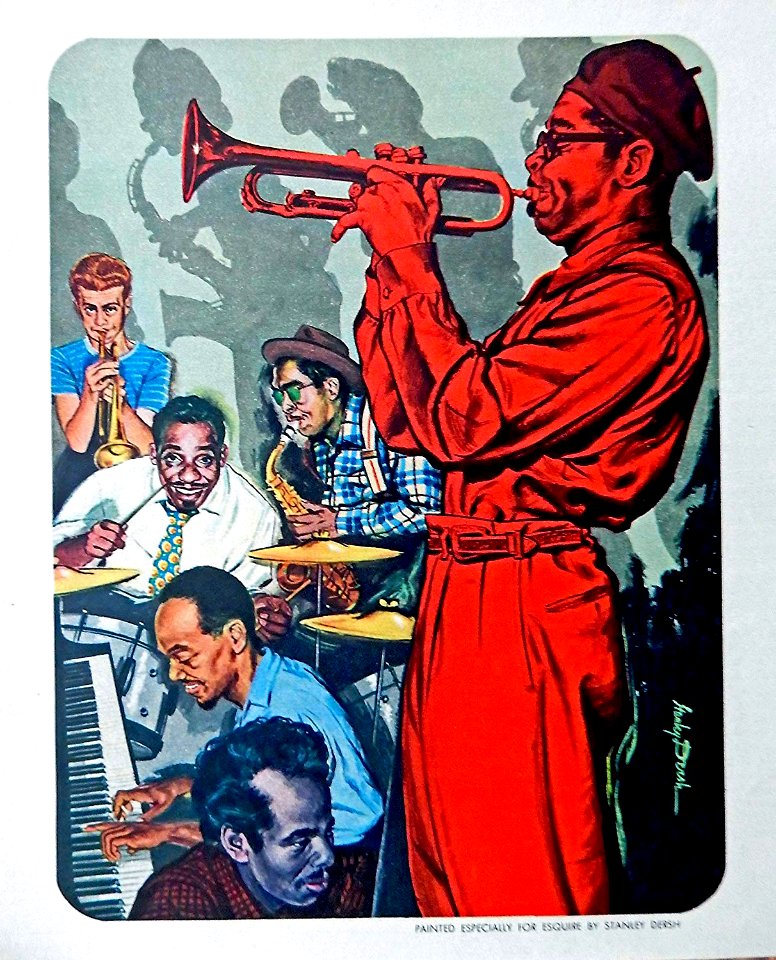 DERSH, Stanley.  Jazz musicians, Esquire magazines, 1948.