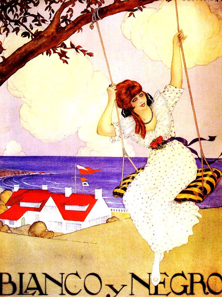 LOYGORRI PIMENTEL, José.  Cover of Blanco y Negro, 1920.