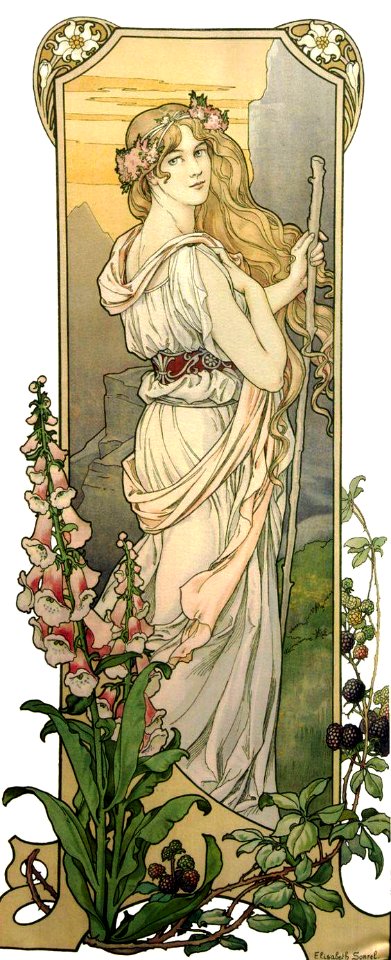 SONREL, Elisabeth.  Flowers of the Mountains, c. 1900.
