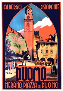 LENHART, Franz (1898-1992).  Albergo Ristorante Il Duomo, Merano, 1929.