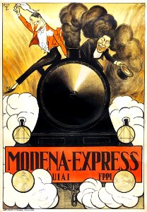 TIRELLI, Umberto.  Modena Express, c. 1905.