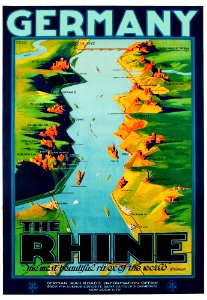 FRIESE, Richard (1886-1935).  🇩🇪  Germany, The Rhine, c. 1920s.