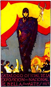 PENAGOS, Rafael de. Catálogo Oficial de la Exposición Nacional de Bellas Artes, 1915.. Free illustration for personal and commercial use.