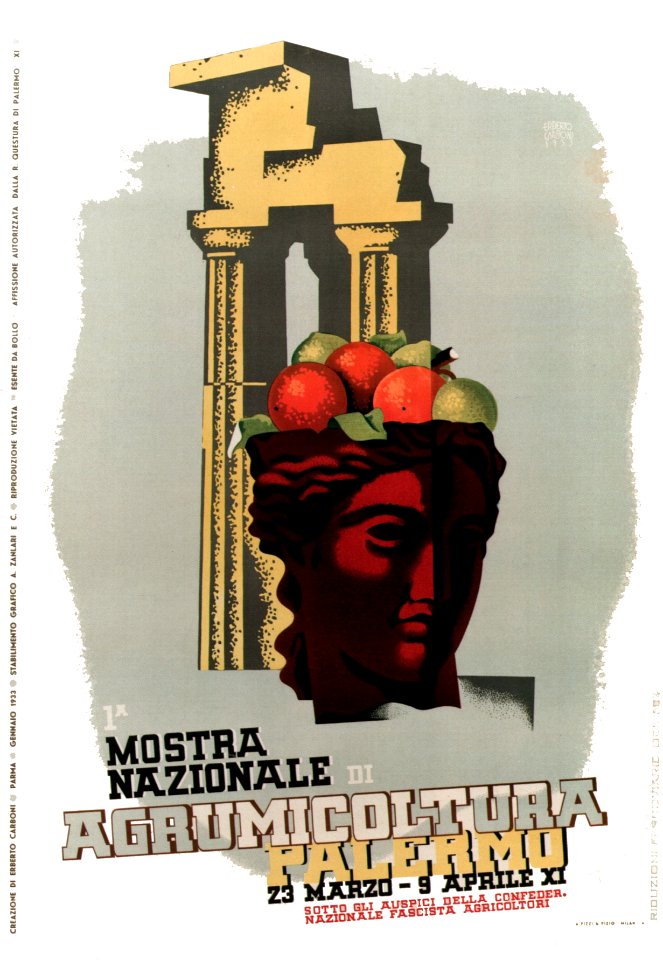 CARBONI, Erberto (LINCE).  Mostra Nazionale de Agrumicoltura, Palermo, 1933.