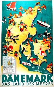 HENRIKSEN, Sven (1890-1935). 🇩🇰  Dänemark, Das Land des Meeres, c. 1930s.