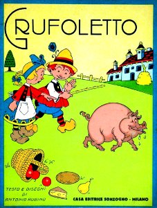 RUBINO, Antonio. Grufoletto [book cover].. Free illustration for personal and commercial use.