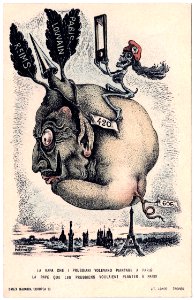 MARTINI, Alberto. 🇮🇹 Danza Macabra Europea #13, "La rapa che i prussiani volevano piantare a Parigi", 1915.