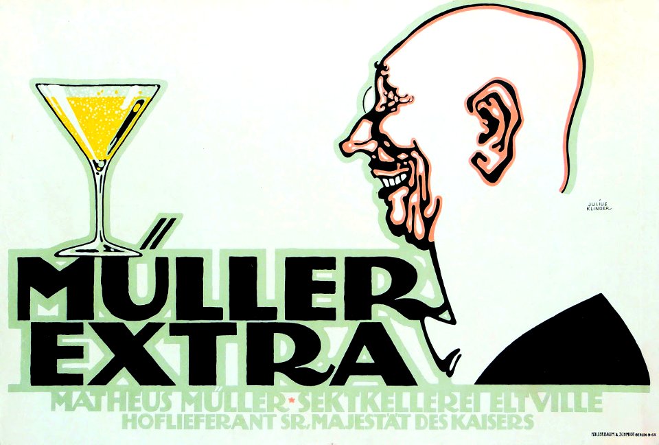 KLINGER, Julius. 🇦🇹  Müller Extra, 1912.