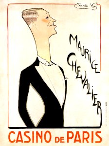 KIFFER, Charles.  Maurice Chevalier, Casino de Paris, 1925.