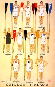 PENFIELD, Edward.  College Crews, 1908.