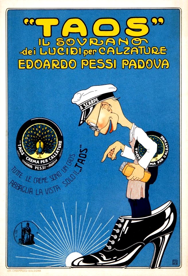 Taos, Il Sovrano dei Lucidi per Calzature, 1915.