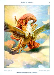 STURM, G.  Dekorative Vorbilder, Vol. XIX, Apollo Mit Pegasus.