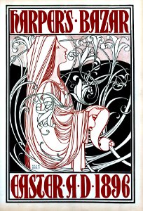 BRADLEY, Will.  Cover of Harper's Bazar, Easter, 1896.