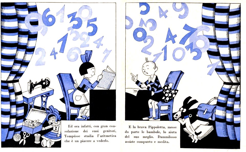 BISI, Carlo.  Tompusse e i Mestieri, Scala d'Oro, 1932.