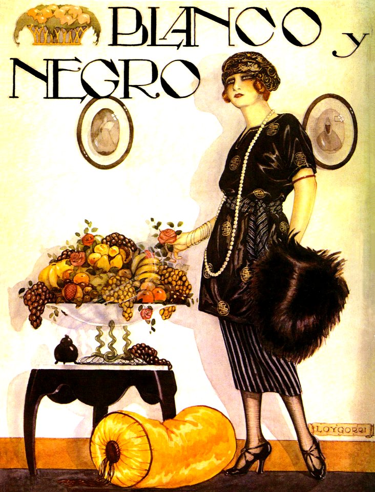 LOYGORRI PIMENTEL, José.  Cover of Blanco y Negro, 1920.