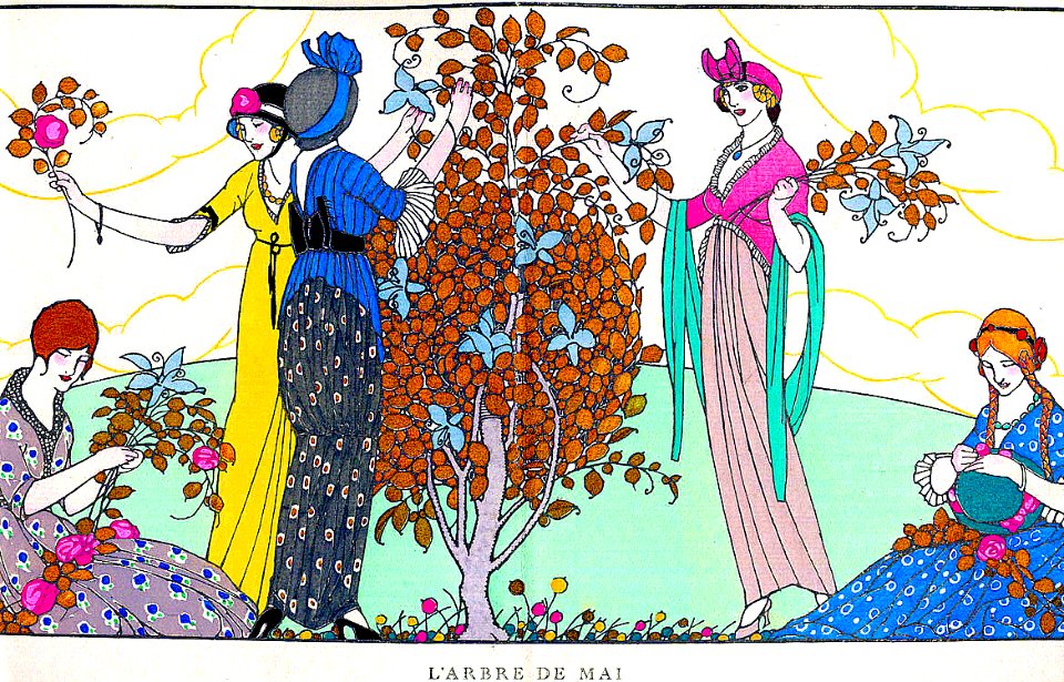 GOSÉ i ROVIRA, Francisco Javier.  L'Arbre de Mai, Gazette du Bon Ton, No. 5, May 1914.