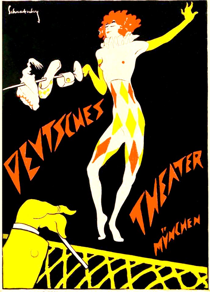 SCHNACKENBERG, Walter.  Deutsches Theater, München, 1920.