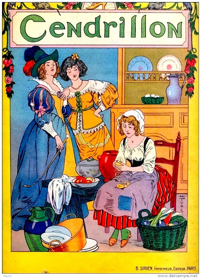 THIRIET, Henri.  Cover of "Cendrillon" (Cinderella).