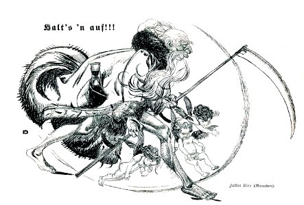 DIEZ, Julius.  Jugend, Halt's 'n auf!!!, 1899.