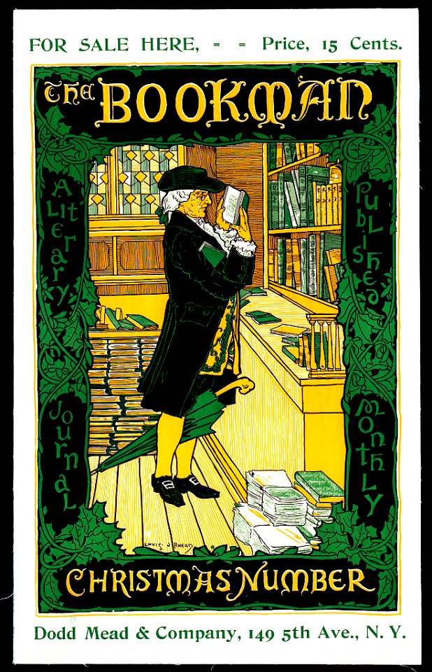 RHEAD, Louis (1857-1926).  The Bookman, Christmas Number, 1895.