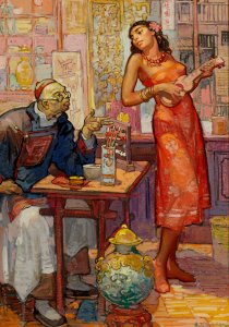 SOULEN, Henry James.  The Ukelele Player.
