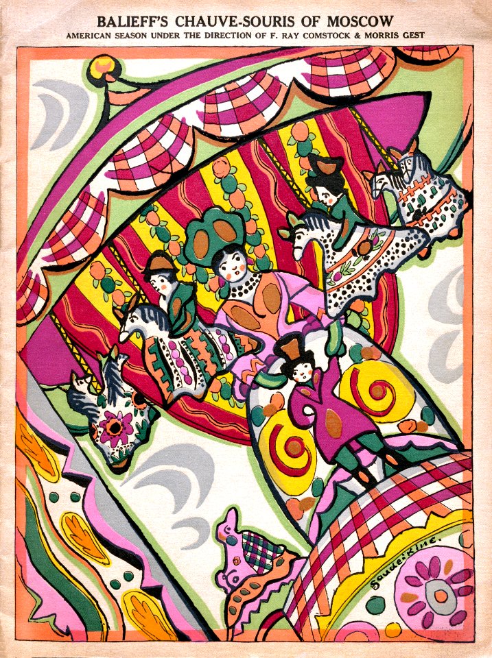 SAUDEÏKINE. Balieff's Chauve-Souris of Moscow, program, c. 1922.