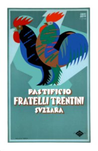 CARBONI, Erberto (LINCE). Pastificio Fratelli Trentini, Svzzara, 1928.. Free illustration for personal and commercial use.
