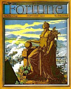 CLELAND, Thomas Maitland.  Cover of Fortune Magazine, Jan. 1932.