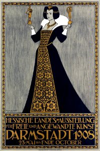 KLEUKENS, Friedrich (1879-1956).  Hessische Landes Austellung, Darmstadt, 1908.