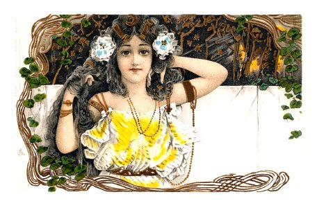 Tuck art nouveau postcard