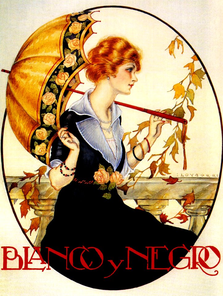 LOYGORRI PIMENTEL, José.  Cover of Blanco y Negro, En la azotea, 1923.