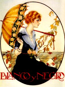 LOYGORRI PIMENTEL, José.  Cover of Blanco y Negro, En la azotea, 1923.