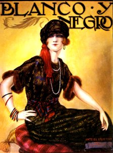 LOYGORRI PIMENTEL, José.  Cover of Blanco y Negro, Ante el objetivo, 1922.