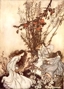 RACKHAM Arthur (1867-1939).  🇬🇧  From Peter Pan in Kensington Gardens by J. M. Barrie, 1906.