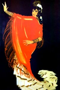 PENAGOS, Rafael de. [Flamenco dancer.]. Free illustration for personal and commercial use.