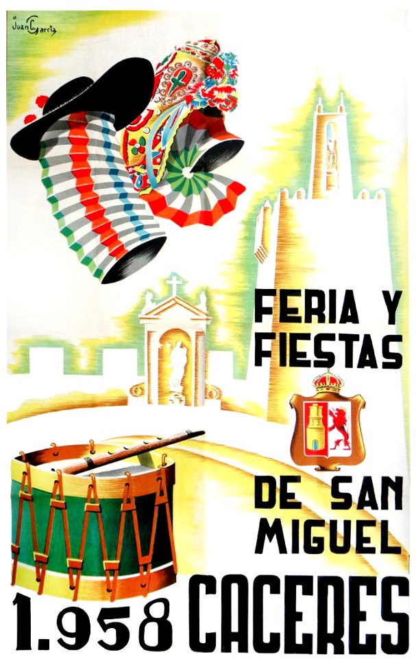 GARCÍA, Juan. Feria y Fiestas de San Miguel, Cáceres, 1958.