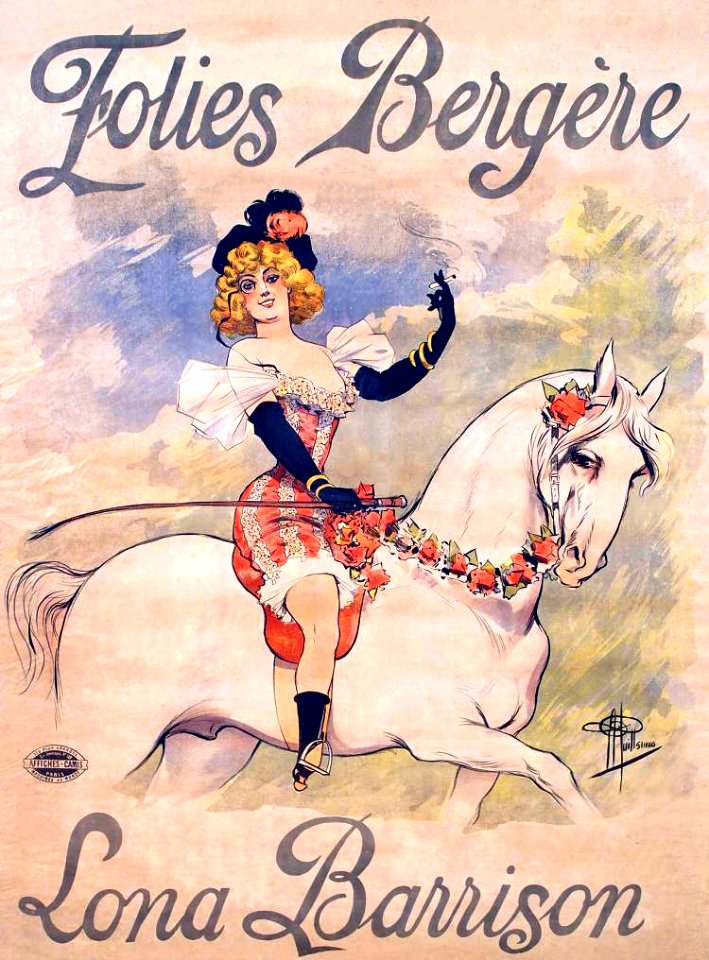 GUILLAUME, Albert.  Folies Bergère, Lona Barrison.