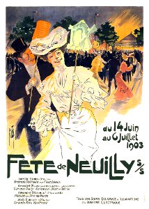 MISTI (Ferdinand MIFLIEZ). Fête de Neuilly, 1903.. Free illustration for personal and commercial use.