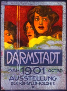 CHRISTIANSEN, Hans (1866-1945).  🇩🇪  Ausstellung der Künstler Kolonie, Darmstadt, 1901.