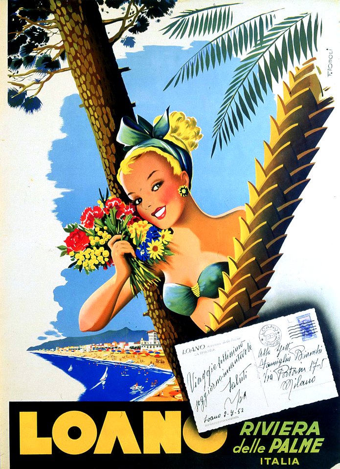 ROMOLI, Filippo.  Loano, Riviera delle Palme, c. 1952.
