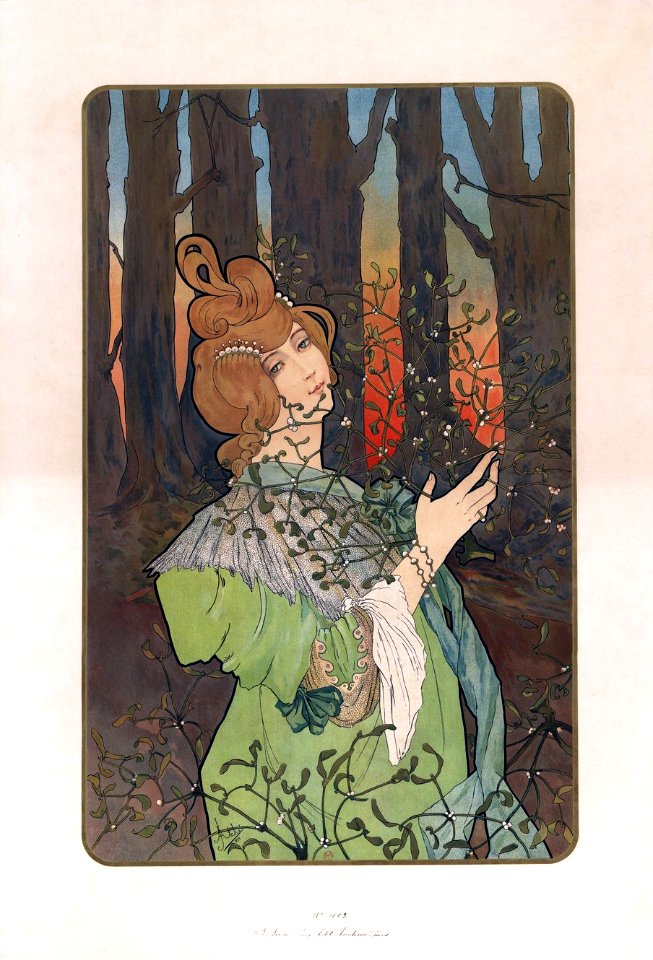 ATCHÉ, Jane. "Le Gui et le Houx", 1899.