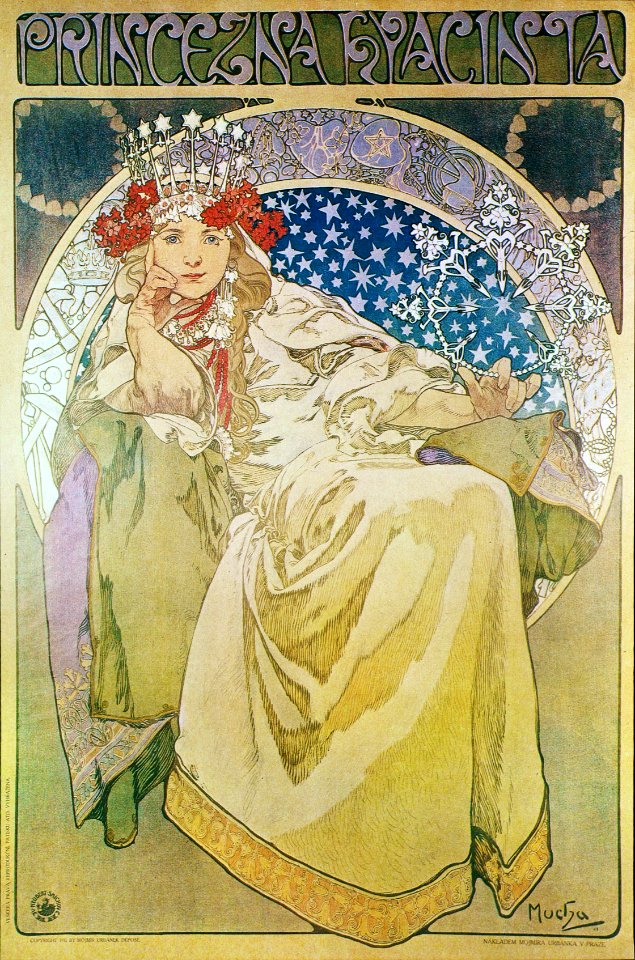 Alphonse Mucha - A59 Princezna Hyacinta, 1911.